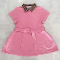 BURBERRY kids ポロワンピース ブラックバーバリー - メルカリ