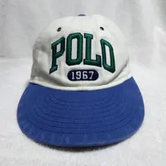 Polo Ralph Lauren キャップ ホワイト×ネイビーのサムネイル