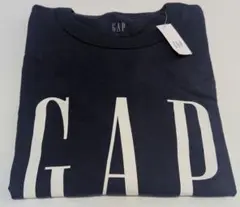 GAPロゴ 長袖Tシャツ(ユニセックス) 紺ネイビー XL/ギャップ ロンTee