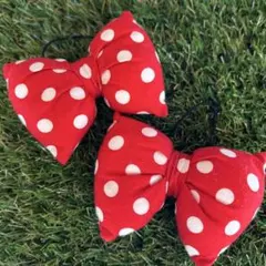 ミニー　ヘアゴム　2こセット