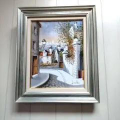 華やかな色彩】ピエール・ロネット 油彩画 花市場 風景画 油絵 絵画