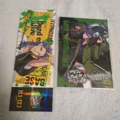 ヒプマイ　有栖川帝統　チケット風ステッカー　ポストカード　BASE　タワレコ