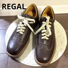 未使用品リーガル REGAL レザースニーカーW350AE ブラウン