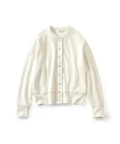 IEDIT[イディット]ニット見えカットソー UVカットカーディガン アイボリーのサムネイル