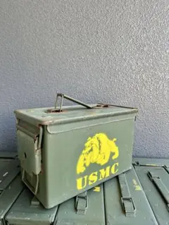 米軍実物 希少品 WW2 50口径 アンモボックス 弾薬箱 横開きタイプ