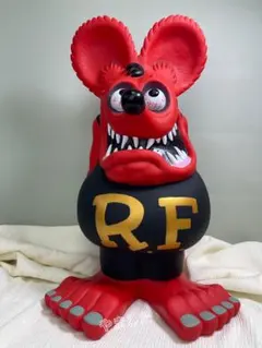 【希少】Rat Fink ラットフィンク 特大貯金箱 レッド 60cm Rat Fink フィギュア / ラットフィンク 巨大貯金箱（レッド