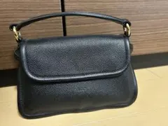 BALLY ブラックレザーショルダーバッグ