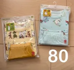 UNIQLO ムーミン 半袖 パジャマ 2点セット80