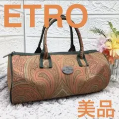 美品❣️ETROナイロン ペイズ リー柄ハンドバッグ ミニバッグ