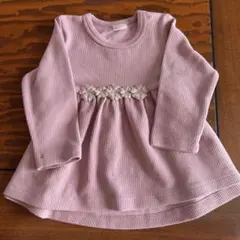 petit main 長袖トップス　チュニック　ピンク