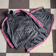 【✨古着】PUMA グレーセットアップ　ライン入り　ジャージ