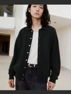 【WYM】T/C BASIC KNIT SHIRT CARDIGAN Lサイズのサムネイル