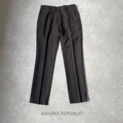 BANANA REPUBLIC/スラックス/30×32/ダークブラウン/ウール混