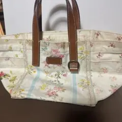美品　POLO フラワープリント トートバッグ