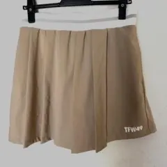 TFW49 レディース　ラッププリーツパンツ　Lのサムネイル