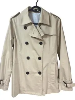 【まり〜に様専用】 ダブルトレンチコート ショート丈 Ｌサイズ