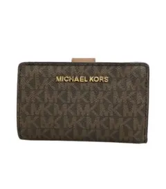 MICHAEL KORS 三つ折り財布 ブラウン モノグラム
