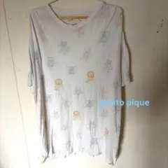 半袖　ルームウェア　gelato pique アニマルプリント Tシャツのサムネイル