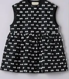 新品未使用　ユナイテッドアローズ　リボンカット　ジャカードベスト　ブラック