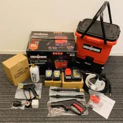 【美品】ウーバマン バッテリー式高圧洗浄機 ユアーズ ショートガン他セット 美品】ウーバマン バッテリー式高圧洗浄機 ユアーズ ショートガン他