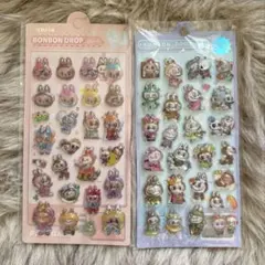 BONBON DROP ラブブ 2枚セット ウォーターインシール