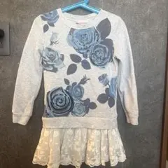 花柄ビーズ装飾付きチュニック