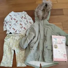 カーキアウターと動物柄セット