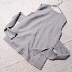 【美品】Mila Owen（ミラオーウェン） ウエストリボン付 ノースリーブジレのサムネイル