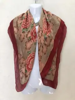 Hiroko Koshino 花柄大判ストール