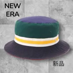 ニューエラ バケットハット ストライプバンド　カラフル　newera 新品