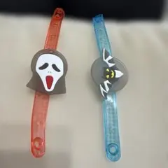 光るリストバンド 2点セット ゴースト コウモリ
