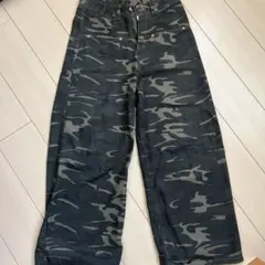 yolo 迷彩 カモフラージュワイドパンツ