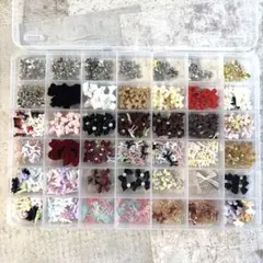 み*り様 大量！リボンネイルパーツ42マス分☆まとめ売り⑤