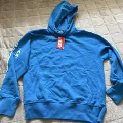 新品　DIESEL 青 グラフィックパーカー