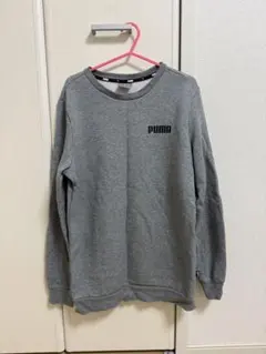 PUMA グレー クルーネック トレーナー XS