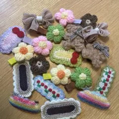 カラフルなヘアピンセット