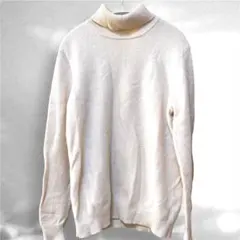 【UNIQLO】ユニクロ　ウール100% タートルネックニット　L