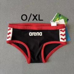 arena 競泳水着 メンズ　競パン　ブリーフ型O/XLサイズ ブラック レッドのサムネイル