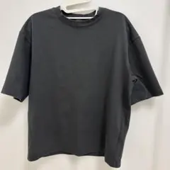 ユニクロU エアリズムコットンオーバーサイズTシャツ M グレー