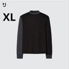 ユニクロ　ジルサンダー　カシミヤクルーネックセーター　ブラック　XL