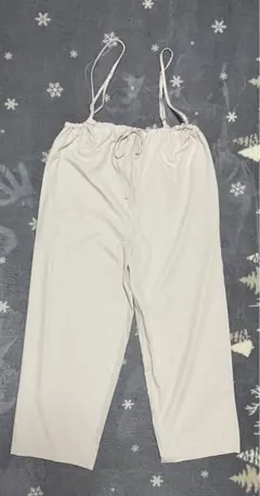 Samansa Mos2 ライトベージュ サロペット フリーサイズ