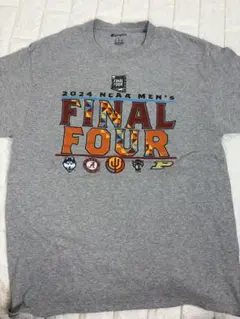 Champion NCAA FINAL FOUR 2024 Tシャツ グレー L