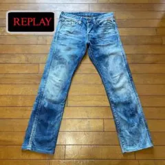 REPLAY★ムラ落ちデニム ボタンフライストレートジーンズ ♠︎サイズ30のサムネイル