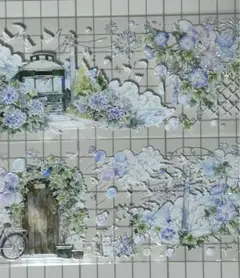 夏紫陽花 海外マステ 切り売り - メルカリ