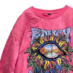 BQAT サイケ スウェット 古着 サンシャイン ベネチア スーベニア イラスト