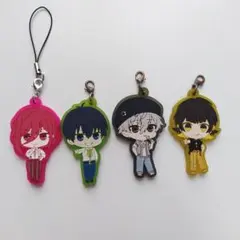 ブルーロック　ラバーキーホルダー 4個セット　蜂楽廻　千切豹馬　凪誠士郎