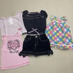 メゾピアノ　半袖　チュニック　タンクトップ　パンツ　110