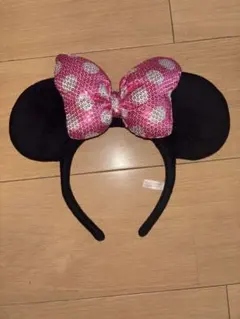 ディズニー ミニー カチューシャ スパンコール ピンク ミニーちゃんのサムネイル