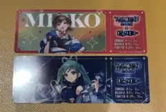 マジカルミライ ビッグエコー チケット風クリアカード 初音ミク MEIKO