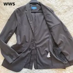 美品　WWS テーラードジャケット　ストレッチ　　チャコールグレー　L